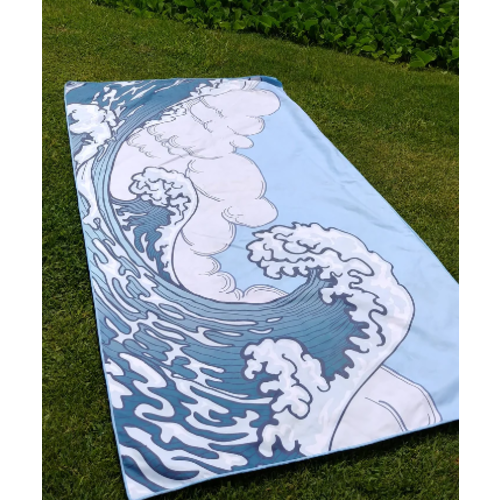 Tiki Tiki Microfiber Towel Wave