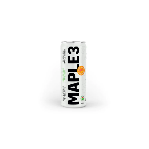 Maple 3 Boisson d'hydratation Maple 3 Eau d'érable pétillante Bio Pêche/Mangue 355ml Maple 3 Boisson d'hydratation Maple 3 Eau d'érable pétillante Bio Pêche/Mangue 355ml