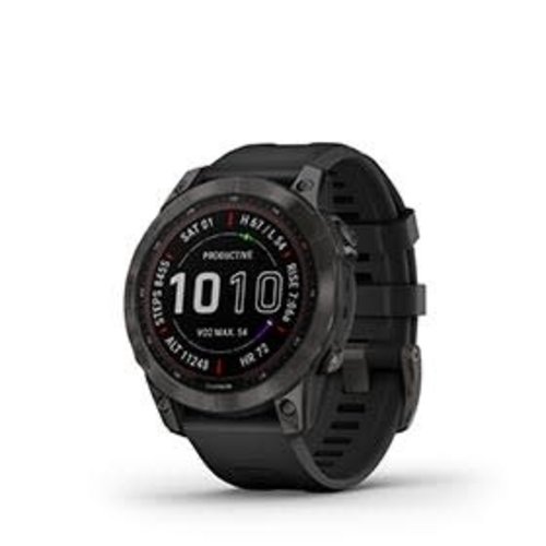 Garmin Montre intelligente GPS fēnix 7 Saphirre Solar (Gris carbone) Garmin Montre intelligente GPS fēnix 7 Saphirre Solar (Gris carbone)