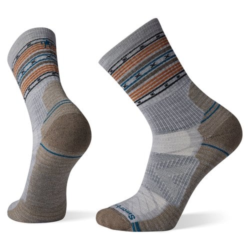 Smartwool Bas Smartwool Hike Light Cushion Spiked Stripe Gris Clair