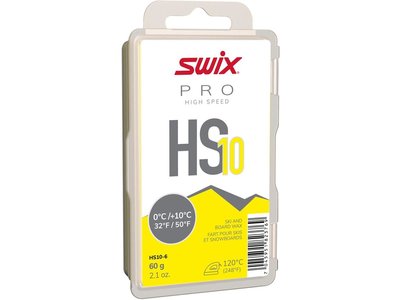 Swix Fart de glisse Swix HS10 Jaune 0/+10C 60g