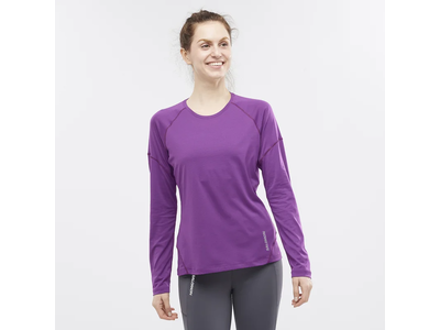 Salomon Chandail Salomon Cross Run LS Femme Violet