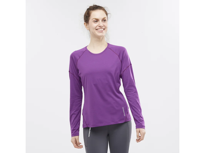 Salomon Salomon Cross Run LS Woman T-shirt Purple