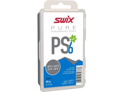 Swix Fart de glisse Swix PS6 Bleu -6/-12C 60g