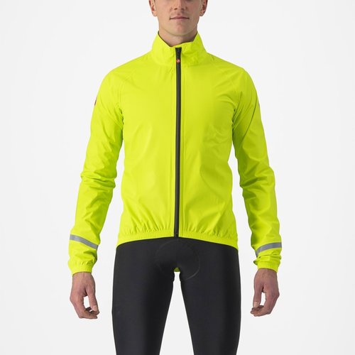 Castelli Veste imperméable manches longues Castelli Emergency 2 Lime Électrique