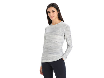 Icebreaker Icebreaker Merino 200 Oasis Woman Long Sleeve Base Layer White/Navy