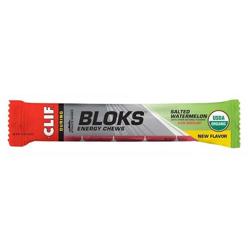 Clif Jujubes énergétiques Clif Bloks Melon d'eau salé Clif Jujubes énergétiques Clif Bloks Melon d'eau salé