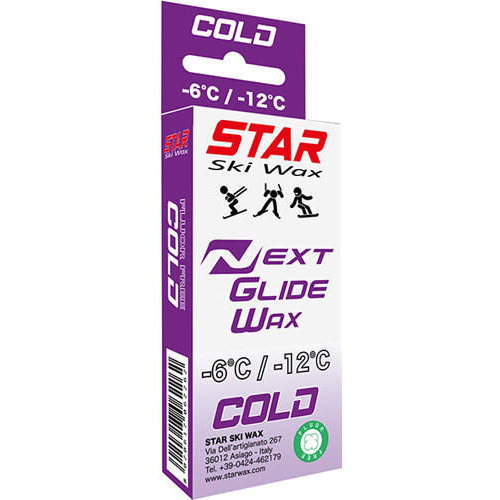 Star Star Next Cold Fluoro-Free Racing Solid Glide Wax 60g (-6/-12C)