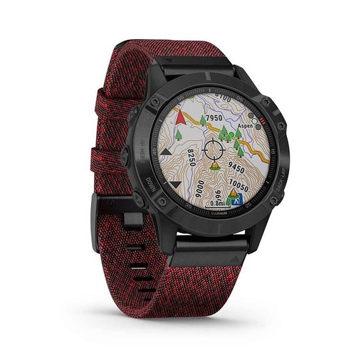 Garmin Garmin fenix 6 Saphirre Smartwatch (Black/Red)