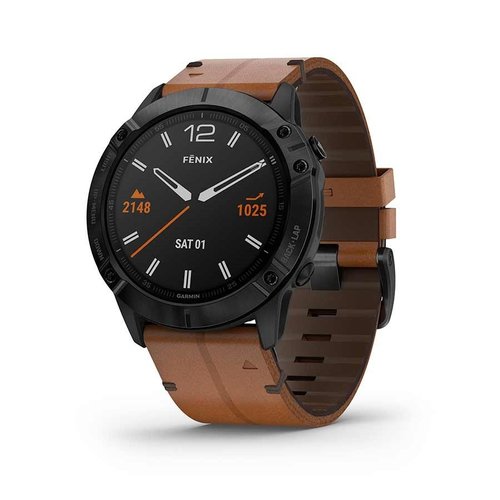 Garmin Garmin fenix 6X Pro Smartwatch (Black/Brown)
