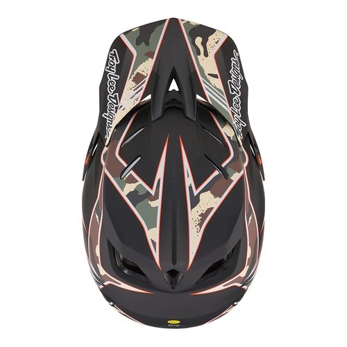 Troy Lee Designs Troy Lee Designs D4 Composite Mips Matrix Helmet (Camo Army Green)