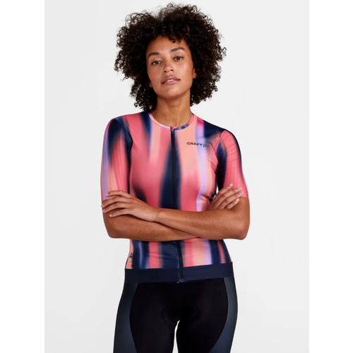 Craft Maillot manches courtes Craft ADV Aero Femme (Blaze/Multi) Craft Maillot manches courtes Craft ADV Aero Femme (Blaze/Multi)