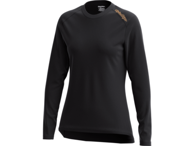 Troy Lee Designs Troy Lee Designs Lilium Woman Long Sleeve Jersey (Solid Black)