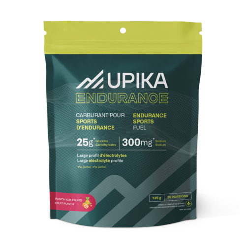 Upika Boisson électrolyte Upika Endurance+ 725g (Punch aux fruits) Upika Boisson électrolyte Upika Endurance+ 725g (Punch aux fruits)
