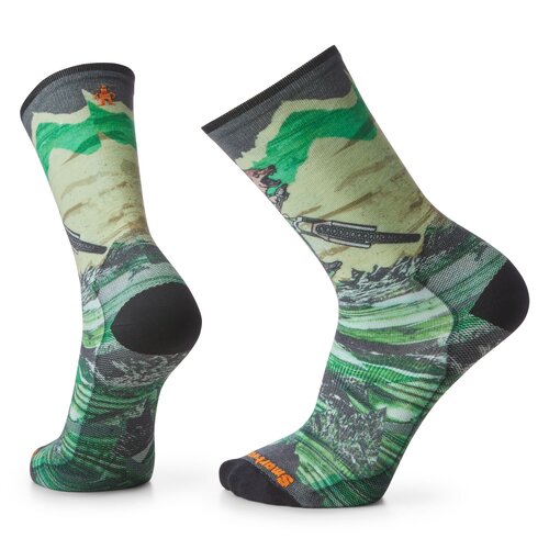 Smartwool Bas Smartwool Bike Zero Cushion Wolf imprimé Naturel Smartwool Bas Smartwool Bike Zero Cushion Wolf imprimé Naturel