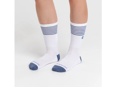 Peppermint Peppermint Signature Striped Sock White/Dark Blue