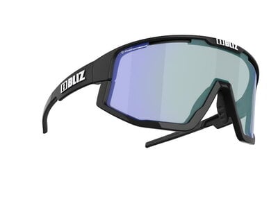 Bliz Bliz Fusion Nano Black Sunglasses (Brown/Blue Photocromic Lens)