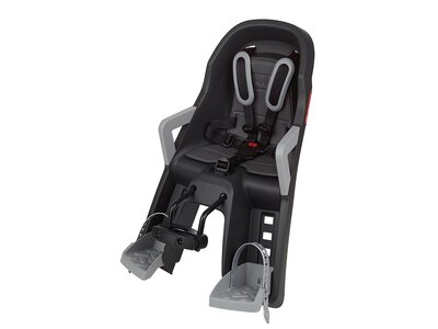 Polisport Polisport Guppy Mini+ Child Seat w/ Front Mounting System (Dark Grey/Silver)