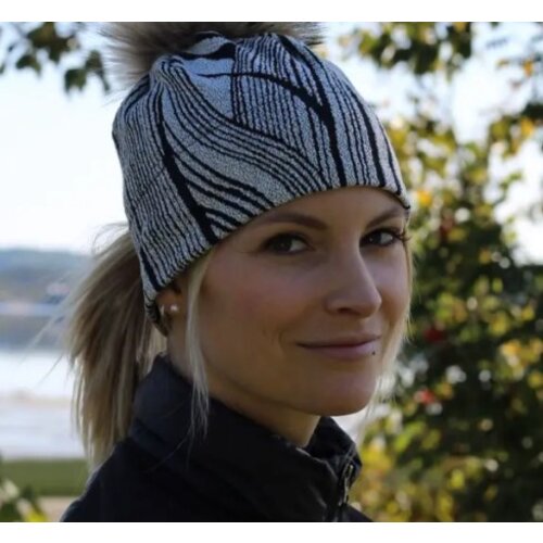 ED Design Tuque ED Design sans pompon La Belle ED Gris/Blanc