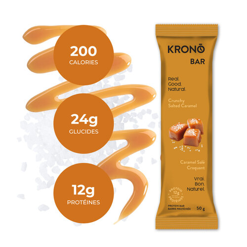 Kronobar Barre protéinée Krono Caramel salé croquant 50g