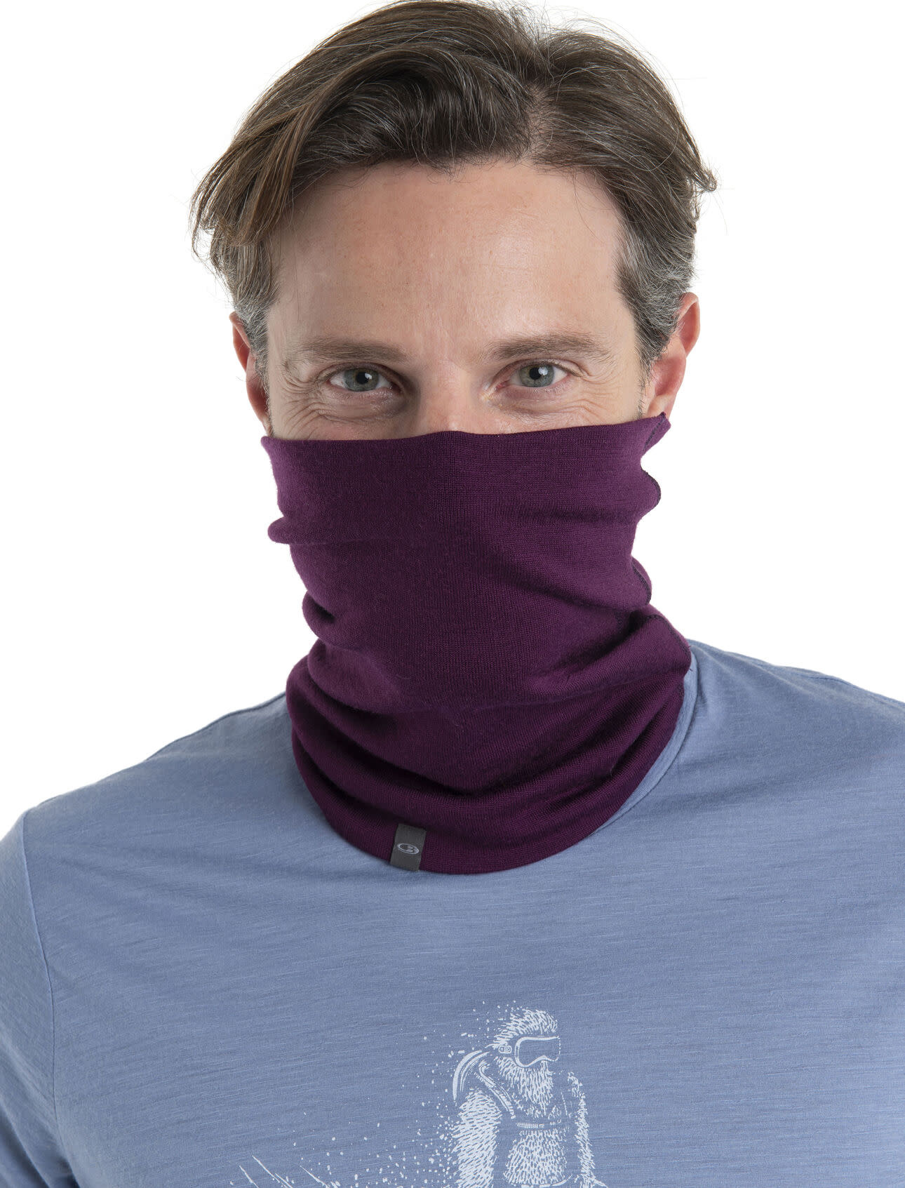 Icebreaker Apex Neck Warmer Burgundy Demers bicyclettes et skis de fond