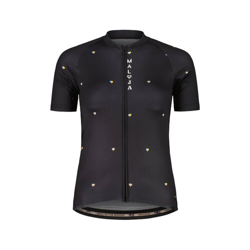 Maloja Maillot manches courtes Maloja MadrisaM Femme Noir/Imprimé Coeur Maloja Maillot manches courtes Maloja MadrisaM Femme Noir/Imprimé Coeur