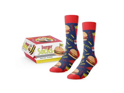 Main and Local Main and Local Burger Socks