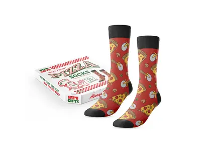 Main and Local Main and Local Pizza Socks