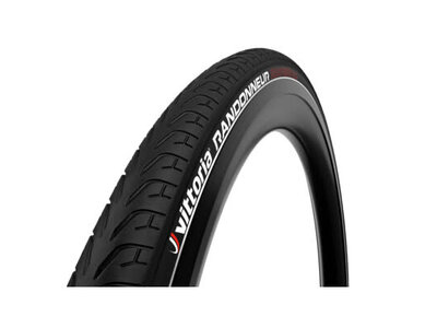 Vittoria Pneu Vittoria Randonneur 700x38c Rigid Noir Réflective