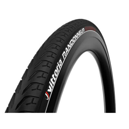 Vittoria Pneu Vittoria Randonneur 700x38c Rigid Noir Réflective