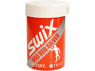 Swix Fart d'adhérence Swix V60 Rouge-Argent +3/-1C (45g)
