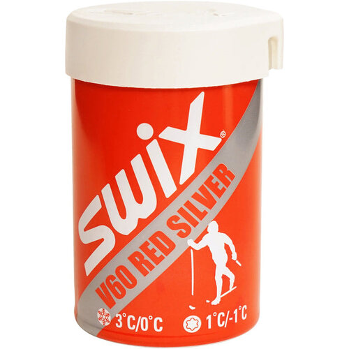 Swix Swix V60 Red-Silver Kick Wax +3/-1C (45g)