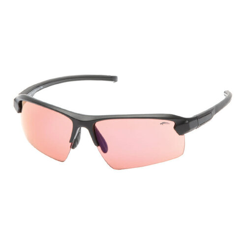 Atmosphere Atmosphere Men's Rage Matte Black Sunglasses (Rose w/ Blue Flash Lens)