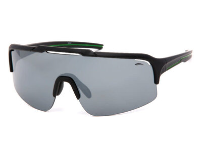 Atmosphere Atmosphere Devo Matte Black Sunglasses (Dark Silver Revo Lens)