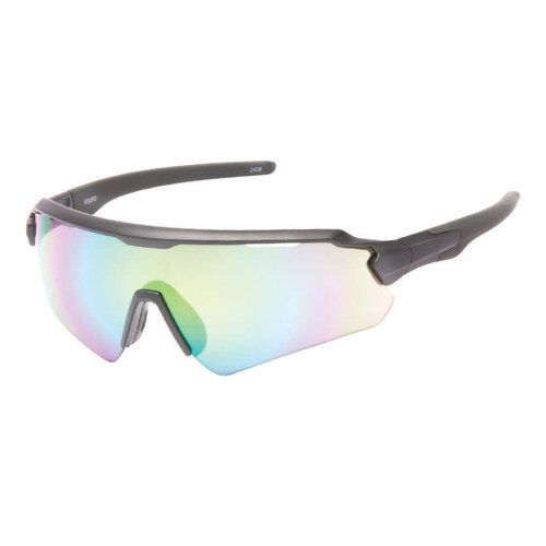 Atmosphere Lunettes pour hommes Atmosphere Krypto Gris Métallique (Lentille Vert Revo)