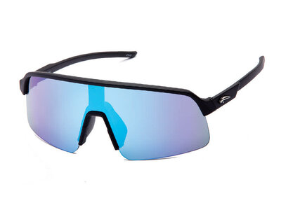 Atmosphere Atmosphere Men's Binge Matte Black Sunglasses (Blue Revo Lens)