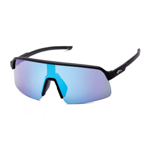 Atmosphere Atmosphere Men's Binge Matte Black Sunglasses (Blue Revo Lens)