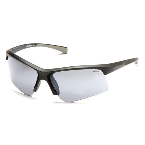 Atmosphere Atmosphere Men's Phantom Matte Black Sunglasses (Smoke Flash Lens)