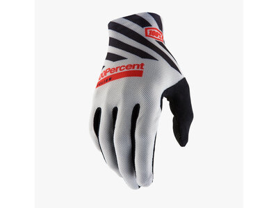 100% 100% Celium Long Gloves Grey CCMSA