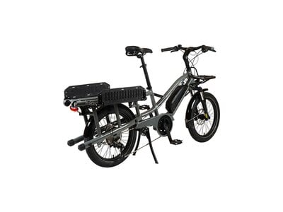 YUBA Vélo cargo électrique YUBA FastRack (Gris)