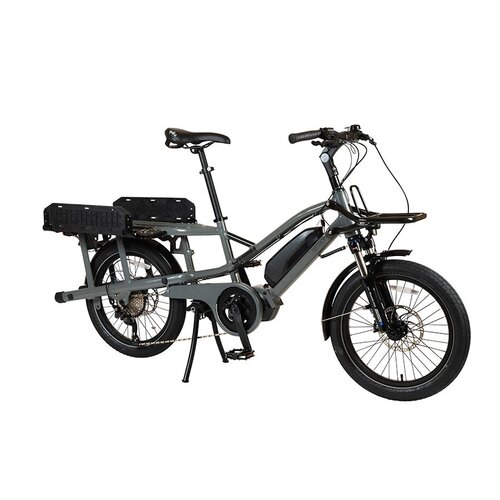 YUBA Vélo cargo électrique YUBA FastRack (Gris)