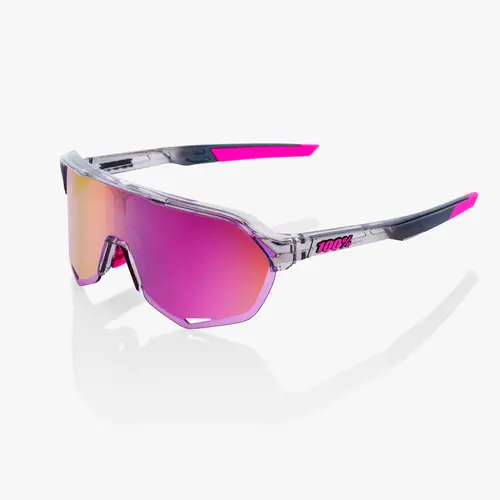 100% 100% S2 Tokyo Night Sunglasses CCMSA (Purple Multi Mirror Lens)