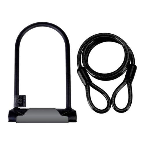 Evo Evo LockDown Plus Bicycle U-Lock and Cable Combo