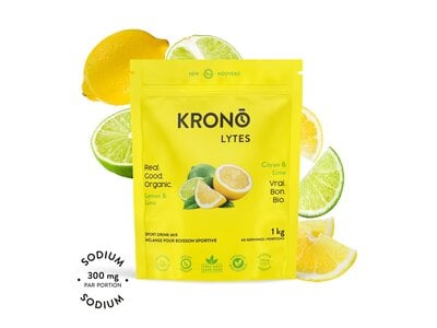 Kronobar Boisson d'électrolytes Krono Lytes Citron et Lime 1kg