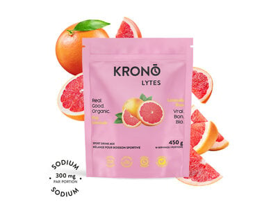 Kronobar Boisson d'électrolytes Krono Lytes Limonade Rose 450g