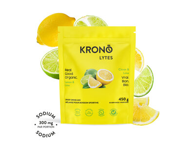 Kronobar Boisson d'électrolytes Krono Lytes Citron et Lime 450g