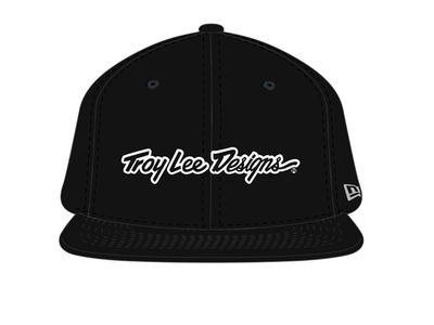 Troy Lee Designs Troy Lee Designs Signature Flat Billed Cap Black/White