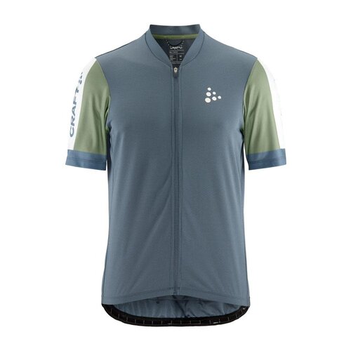 Craft Craft Logo CORE Endur Short Sleeve Jersey Steel Blue/Thyme Green