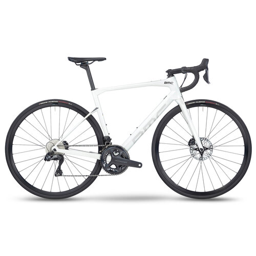 BMC Switzerland Vélo BMC Roadmachine Three Ultegra Di2 56 (Blanc métallique/Noir)