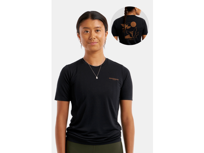 Peppermint Peppermint Gravel Woman Short Sleeve T-Shirt Black